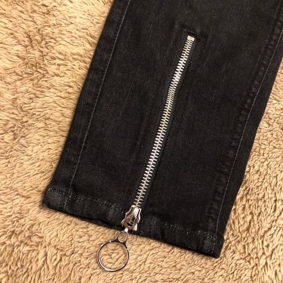 Black 7 For All Mankind Roxanne Ankle Jeans - Picture 2 of 7